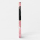 Rose Gold Agate Glitter Monogram Case-Mate iPhone Case (Achterkant/links)