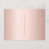Rose gold balloons birthday  uitnodiging briefkaart (Achterkant)