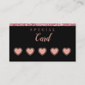 Rose Gold Beauty Loyalty Card – Minimalist Design (Voorkant)