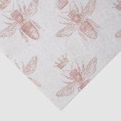 Rose Gold Bee Series Design 2 Vloeipapier Tissuepapier (Detail)