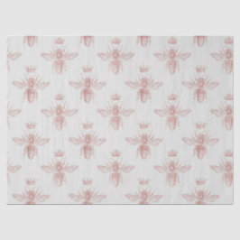 Rose Gold Bee Series Design 2 Vloeipapier Tissuepapier