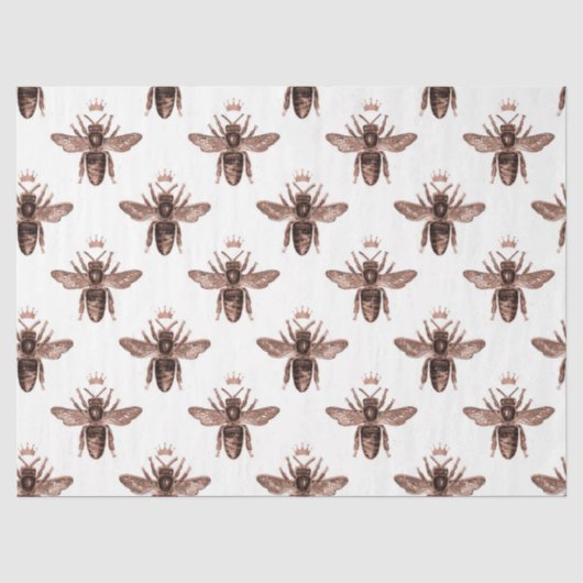 Rose Gold Bij Serie Design 6 Tissue Papier (Voorkant)