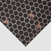 Rose Gold Bij Serie Design 7 Tissue Papier (Detail)