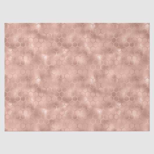 Rose Gold Bij Serie Ontwerp 5 Tissue Papier (Voorkant)