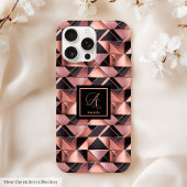Rose Gold Black iPhone Case 13 Modern Lux Custom