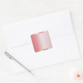 Rose Gold Blank Template Add Your Text Name Logo Vierkante Sticker (Envelop)