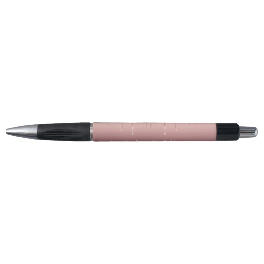 Rose Gold Blush Glitter Pen Gifts Personalize Text (Voorkant)