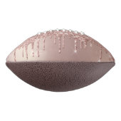 Rose Gold Blush Glitter Sparkle Drips Girly Chic American Football (Gedraaid 90)