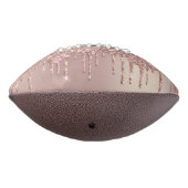 Rose Gold Blush Glitter Sparkle Drips Girly Chic American Football (Gedraaid 270)