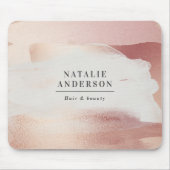 Rose Gold Blush Modern Feminine Small Business Muismat (Voorkant)