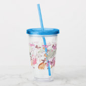 rose gold butterfly acryl drinkbeker (Links)