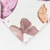rose gold butterfly fleece deken (Hoek)