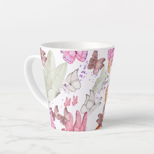 rose gold butterfly latte mok (Linkerhoek)