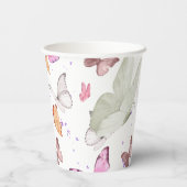 rose gold butterfly papieren bekers (Achterkant)