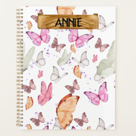 rose gold butterfly planner
