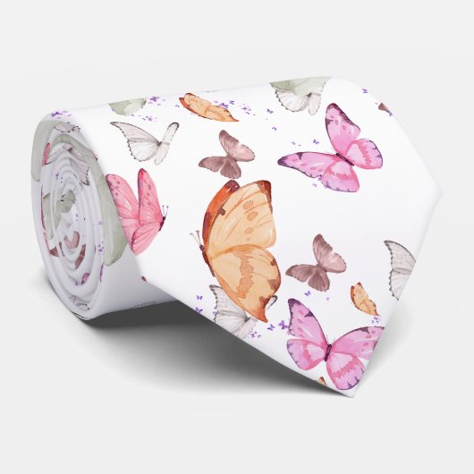 rose gold butterfly stropdas (Opgerold)