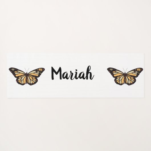 rose gold butterfly yogamat (Achterkant (horizontaal))