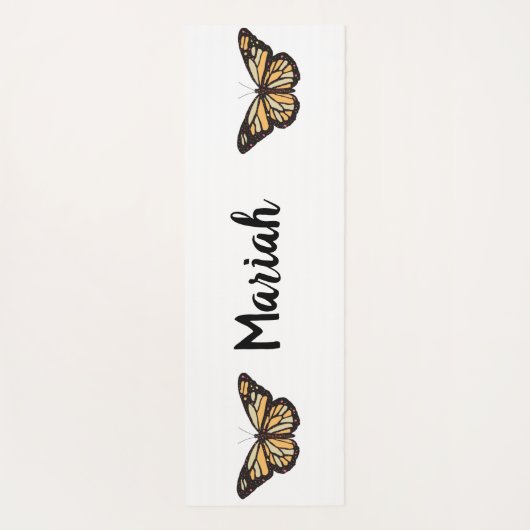 rose gold butterfly yogamat (Achterkant)