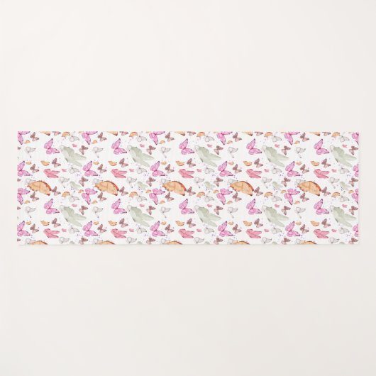 rose gold butterfly yogamat (Voorkant (horizontaal))