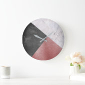 Rose Gold, Chalkboard, & Marble Grote Klok (Huis)