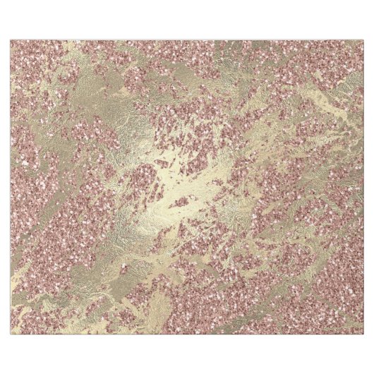 Rose Gold Champaigne Marble Glitter Metal Strokes Cadeaupapier (Vlak)