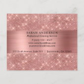 Rose Gold Chic Cleaning Services Flyer (Achterkant)