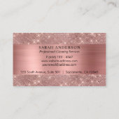 Rose Gold Chic Cleaning Services Visitekaartje (Achterkant)