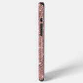 Rose Gold Chic Monogram iPhone Hoesje (Linkerkant)