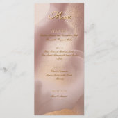 Rose Gold Chic Platte Menu (Voorkant)