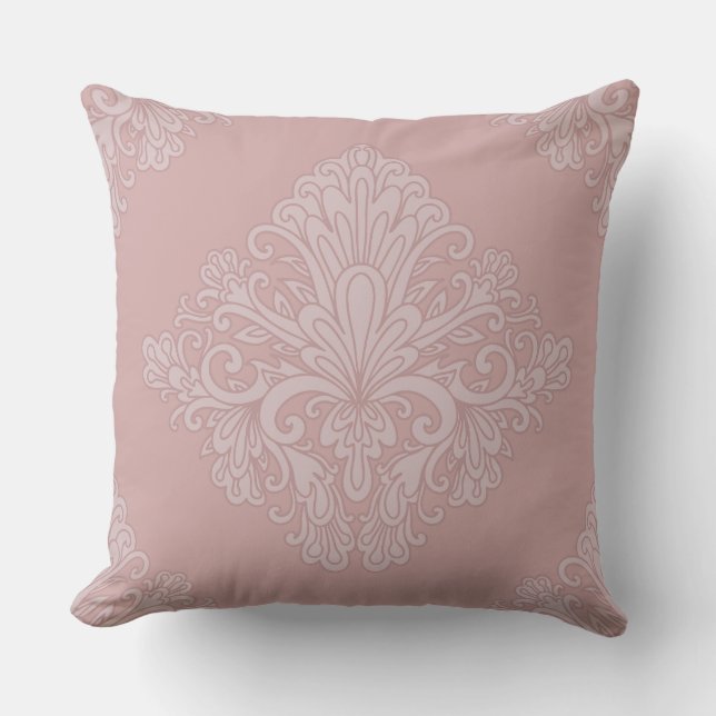 Rose Gold Decorative Pattern, Elegant Kussen (Voorkant)