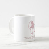 Rose Gold Doula Birth Koffiemok (Voorkant links)