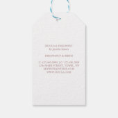Rose Gold Doula Coach Cadeaulabel (Achterkant)