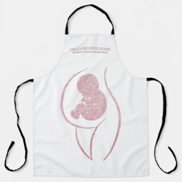 Rose Gold Doula & Postpartum Geboorte Coach Schort
