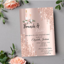 Rose Gold Drips Brunch & Bubbly Bruidsfeest