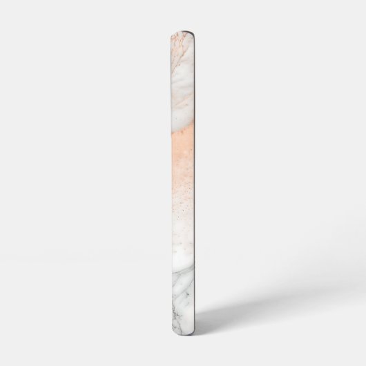 Rose Gold Dust on White Marble Samsung Galaxy Hoesje (Linkerkant)