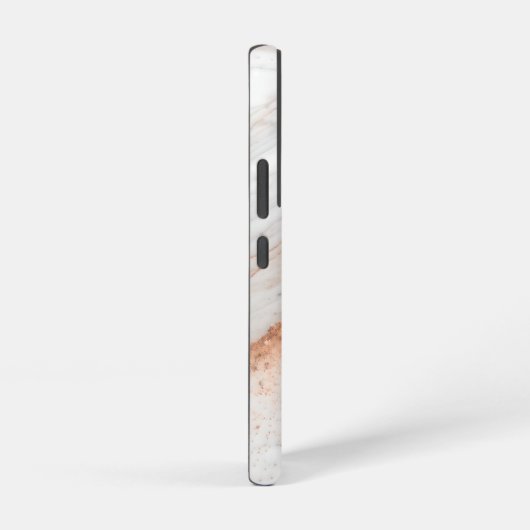 Rose Gold Dust on White Marble Samsung Galaxy Hoesje (Rechterkant)