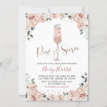 Rose Gold Dusty Pink Rose Soiree Bridal Shower