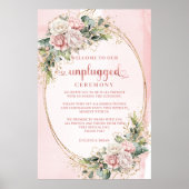 Rose Gold Eucalyptus Greenery Unplugged Poster (Voorkant)