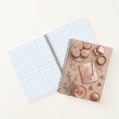 Rose Gold Flat Lay with Blush Office and Sweets Notitieboek (Binnen)