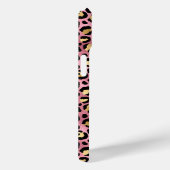 Rose Gold Foil Leopard Print Monogrammed Case-Mate iPhone Case (Achterkant / Rechts)