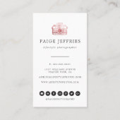 Rose Gold Fotograaf Logo Visitekaartje (Achterkant)