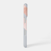 Rose Gold Geometric Abstract Pattern iPhone 16 Hoesje (Rechterkant)