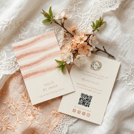 Rose Gold Glam Nails Business Card TMF26 Visitekaartje