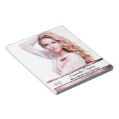 Rose Gold Glans Handtekeningblok Notitieblok (Schuin)
