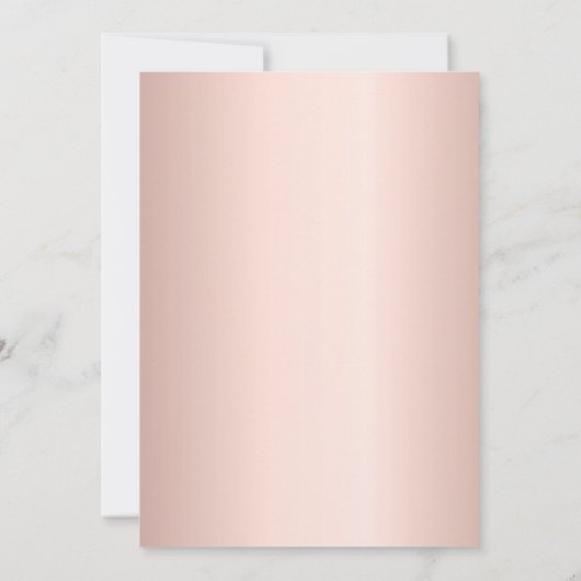 Rose gold glitter birthday kaart (Achterkant)