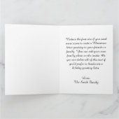 Rose Gold Glitter Drips Metallic Merry Christmas Kaart (Binnen)