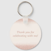 Rose Gold Happy Retirement  Sleutelhanger (Achterkant)