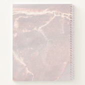 Rose Gold Ink Marble  Notitieboek (Achterkant)