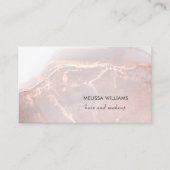 Rose Gold  Ink Marble | QR Code Visitekaartje (Voorkant)