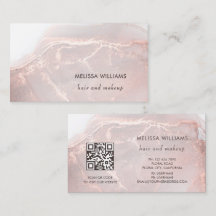 Rose Gold Ink Marmer | QR Code